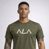 ALA Tee Olive/White