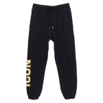 ICON Chenille Sweatsuit (Black/Gold Logo)