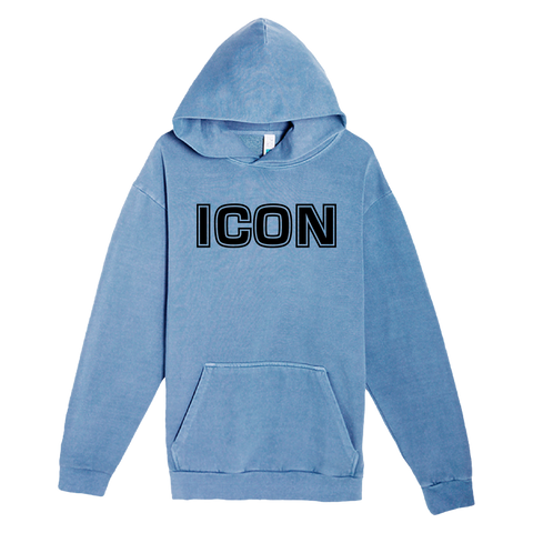 ICON Chenille Sweatsuit ( Pebble Blue/Black Logo)