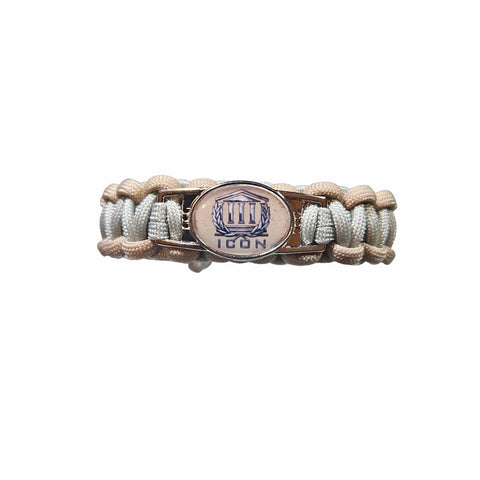 ICON Paracord Bracelet (Tan / White)