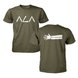 ALA Tee Olive/White
