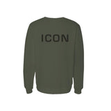 ICON Crewneck Sweatshirt Army Green