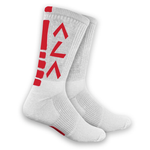 ALA Athletic Sock (White/Red)