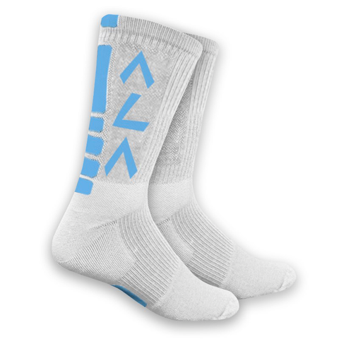 ALA Athletic Sock (White/Blue)
