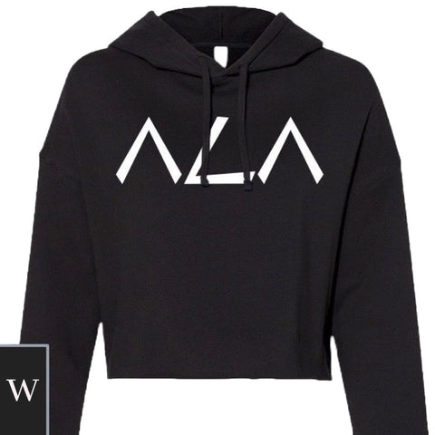Limited Edition Women's ALA Black Cropped Hoodie